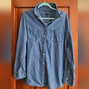 Women's Talbots Blue Denim Shirt